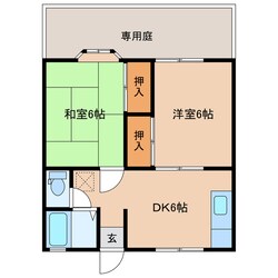 muutos南花岡2の物件間取画像